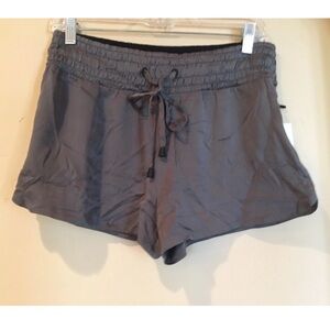 Blank Noir Silk Lounge Shorts